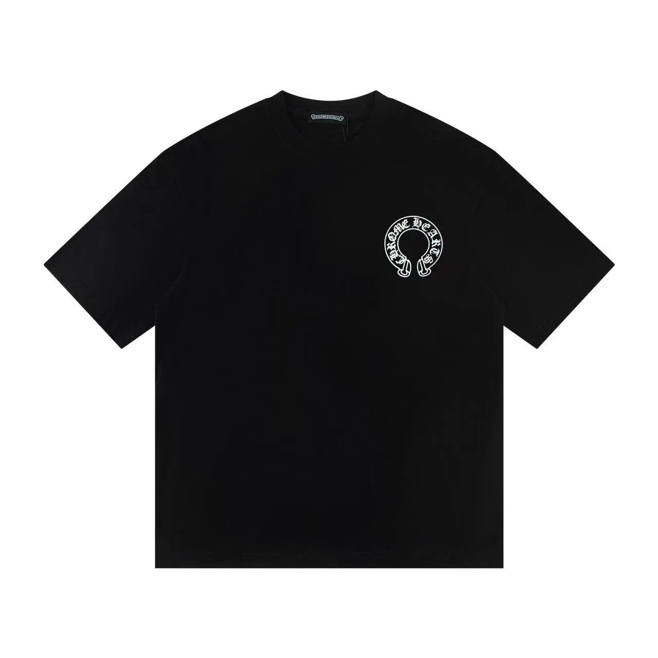 🅿️146 Style: 2025 new Croix Heart short-sleeved T-shirt Material: High version 300g double yarn combed cotton Size: S～XL Color: Black Style number: Z002